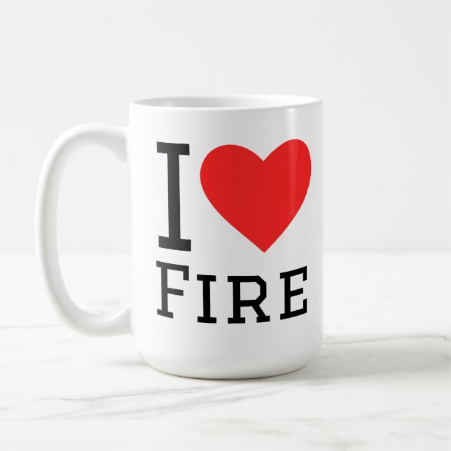 Mug I love fire (Gauche)