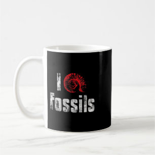 Mug I Love Fossils Géologue de chasse aux fossiles