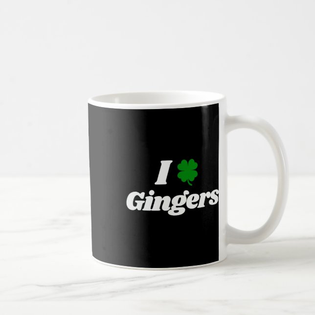 Mug I Love Gingers Clover Shamrock St. Patrick's Day R (Droite)