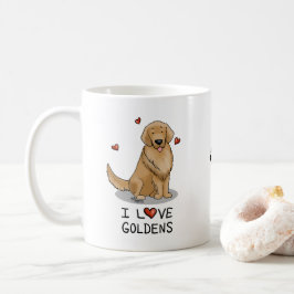 Mug I Love Goldens - I Love Golden Retrievers