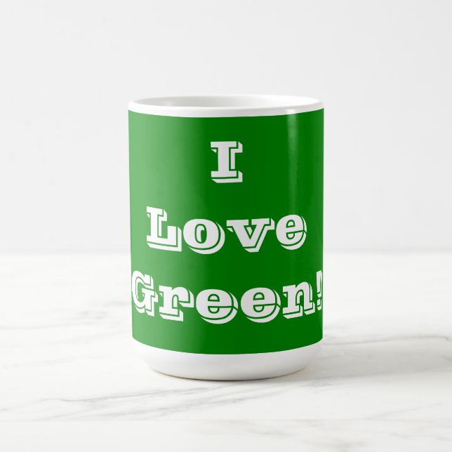 Mug I Love Green (Centre)