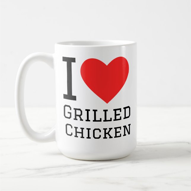 Mug I love grilled chicken (Gauche)