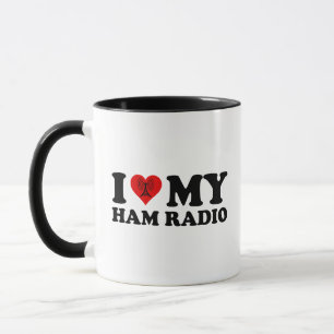 Mug I Love (Heart) My Ham Radio