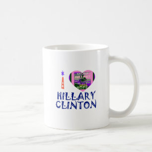 Mug I Love Hillary Clinton pour le président américain