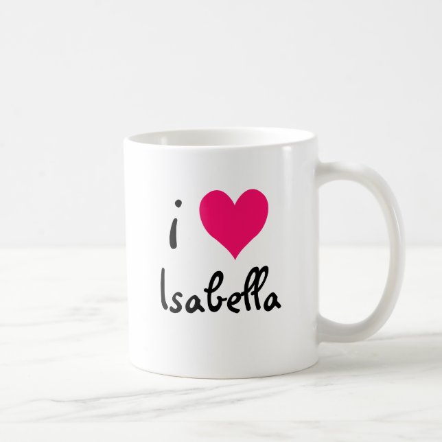 Mug I Love Isabella (Droite)