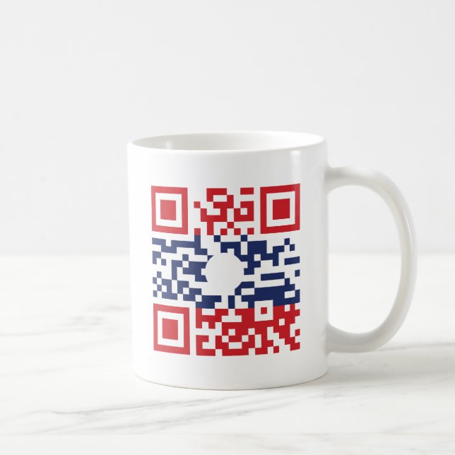 Mug I Love Laos (Khoy Huk Lao) Drapeau QR Code | Geek  (Droite)