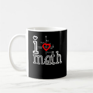 Mug I Love Math I Heart Math Mathématiques