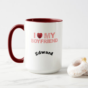 Mug I Love my Boyfriend deux tons