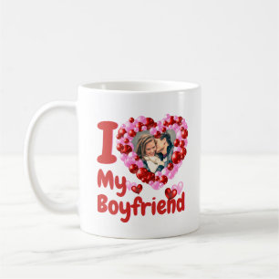 Mug I Love My Boyfriend Photo personnalisée