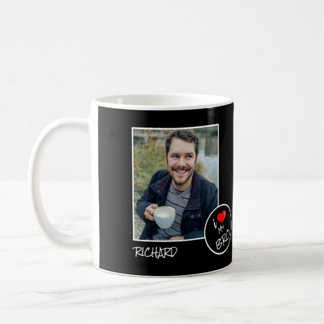Mug I Love My Bro, Custom Photo - Personnalisé (Gauche)