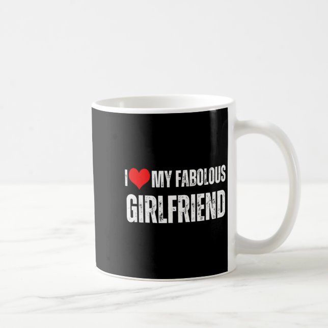 Mug I Love My Fabulous Girlfriend Retro Style Valentin (Droite)