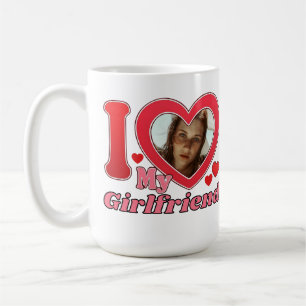 Mug I Love My Girlfriend Petit ami Femme Mari Photo