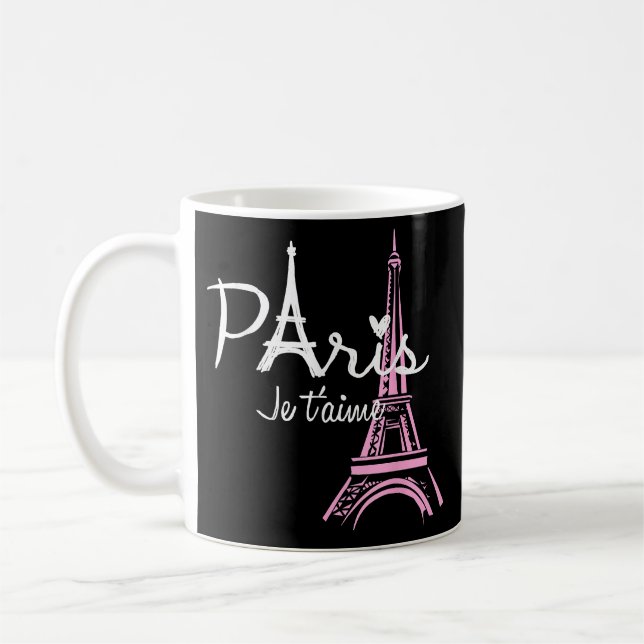 Mug I Love Paris Tour Eiffel France Souvenir français (Gauche)