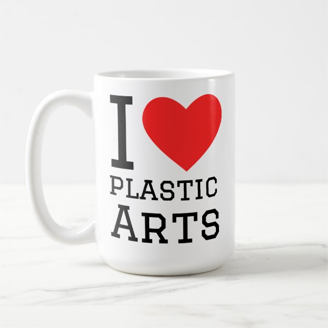 Mug I love plastic arts  (Gauche)