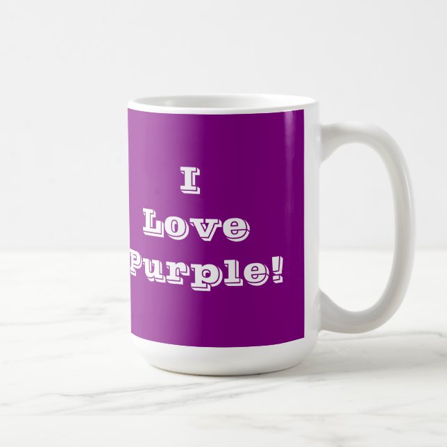 Mug I Love Purple (Droite)