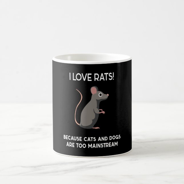Mug I Love Rats Mouse Mice Rodent (Centre)