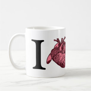 Mug I Love SF avec un coeur anatomiquement correct