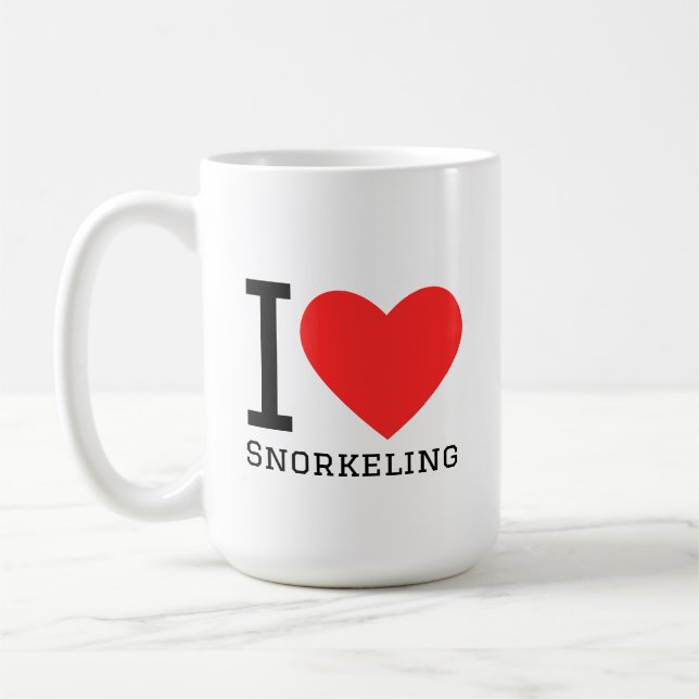 Mug I love snorkeling (Gauche)