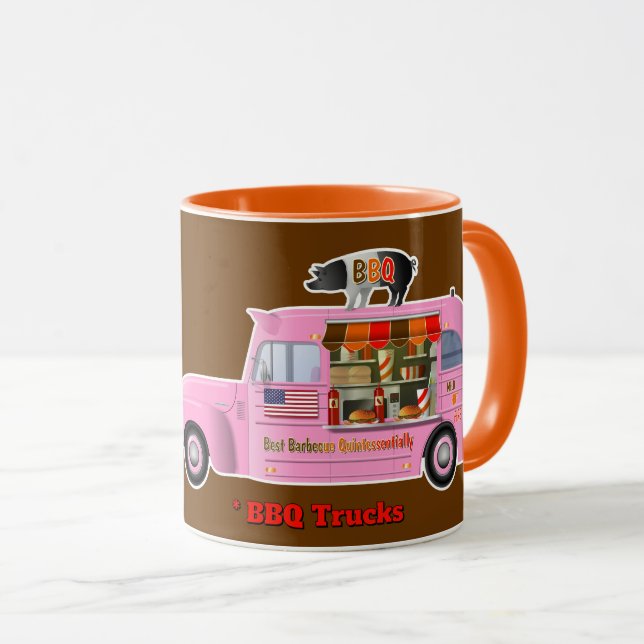 Mug I Love Trucks (BBQ trucks) (Devant droit)