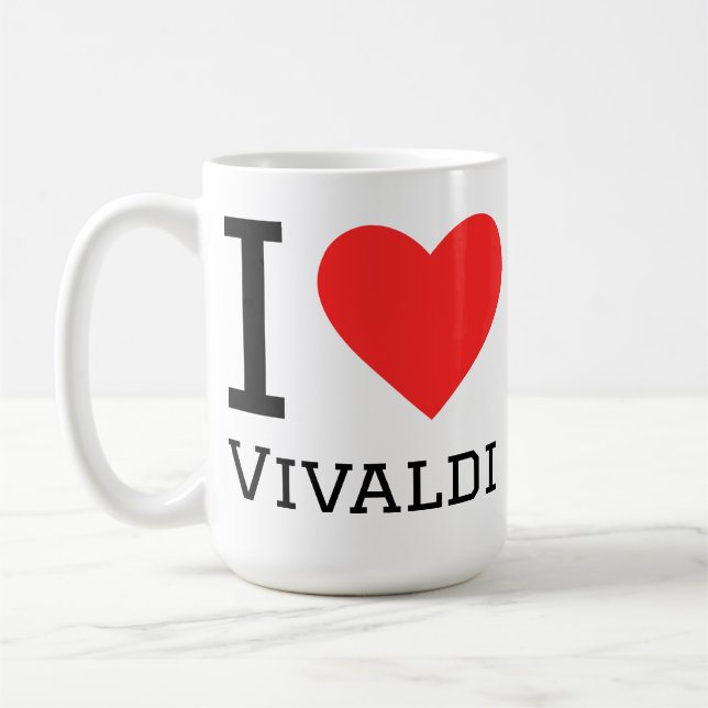 Mug I love vivaldi (Gauche)