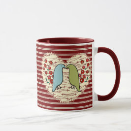 Mug I Love Winter Birds and Berries