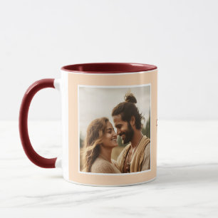 Mug I Love You Photos Modern Peach C33 & White