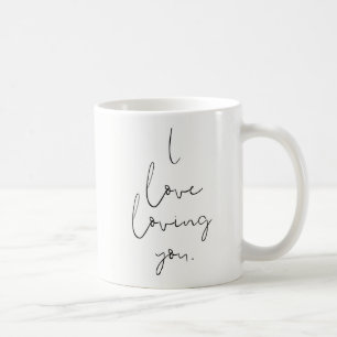 Mug "I love you" Simple Typographie manuscrite