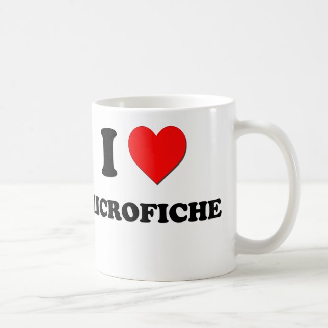 Mug I microfiche de coeur (Droite)
