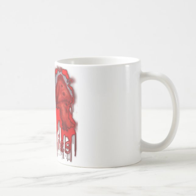 Mug I peau légère de zombis de coeur (Droite)