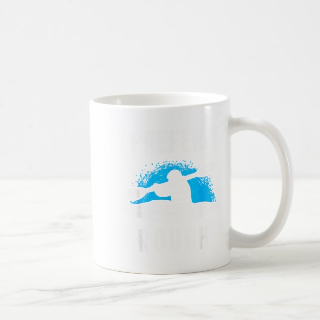 Mug I Prefer It Rough Funny White Water Kayak  (Droite)