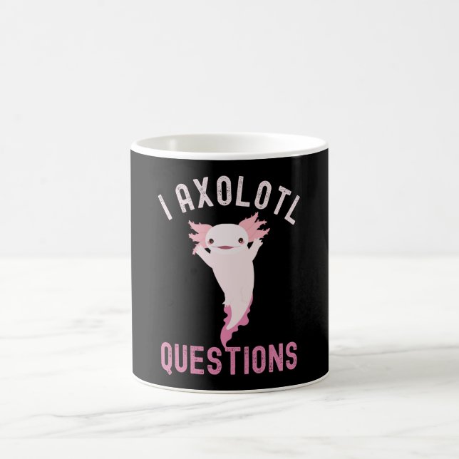 Mug I Questions Axolotl, Mignonne et drôle Axolotl (Centre)
