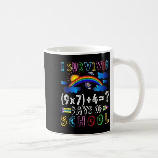 Mug I Survived 67 Days Of School Funny 67 Meme Math Te (Droite)