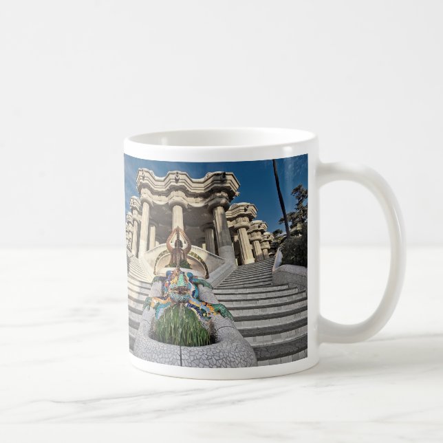 Mug I was in Barcelone : Anoni Gaudi's Parcs Güell (Droite)