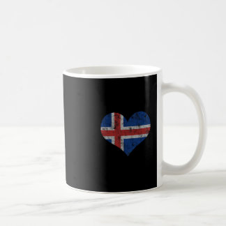 Mug Iceland Flag Icelander Love Heart Home Vacation Fa