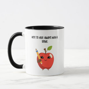 Mug Ici pour aider toujours avec le sourire Éducateur