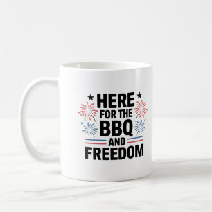 Mug Ici pour le BBQ et la Liberté 4 juillet