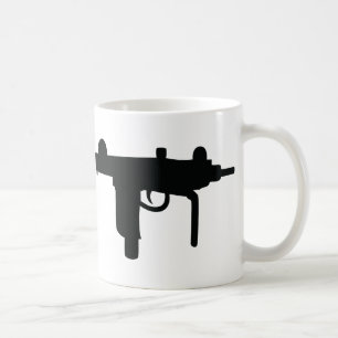 Mug Icône d'arme à feu Uzi