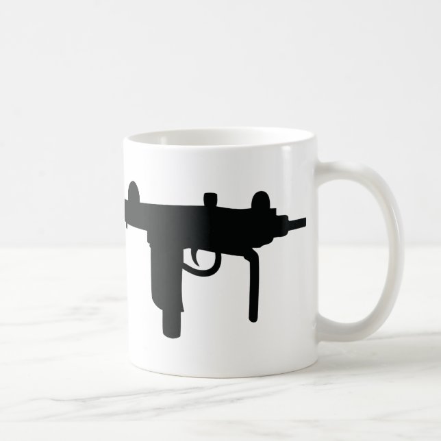Mug Icône d'arme à feu Uzi (Droite)