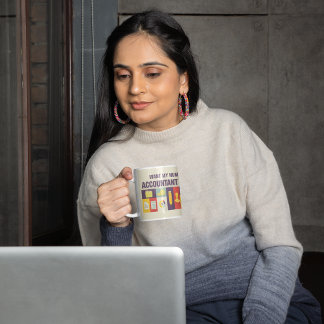 Mug Icône de comptable drôle Design emblématique perso