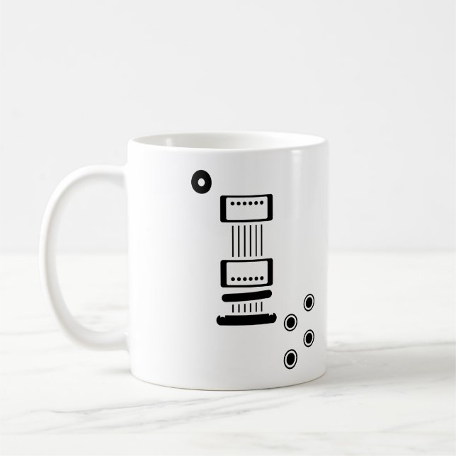 Mug icône de guitare électrique de LP-style (Gauche)