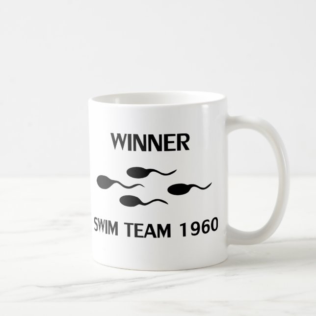 Mug icône de l'équipe de natation gagnante 1960 (Droite)
