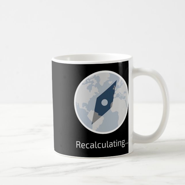 Mug Icône De Voyage Drôle Pour Voyager Randonnée Ou Ca (Droite)
