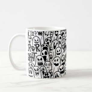 Mug Icône fantôme d'Halloween mignon dans différents s