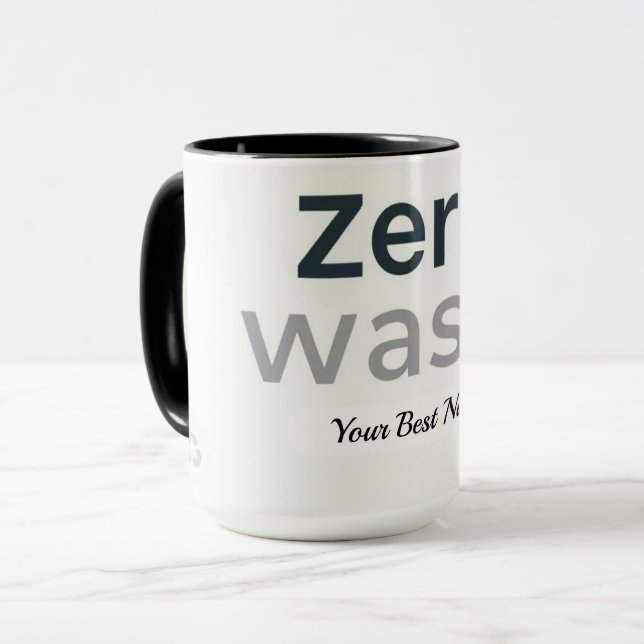 Mug Icône Zéro Déchet (Devant gauche)