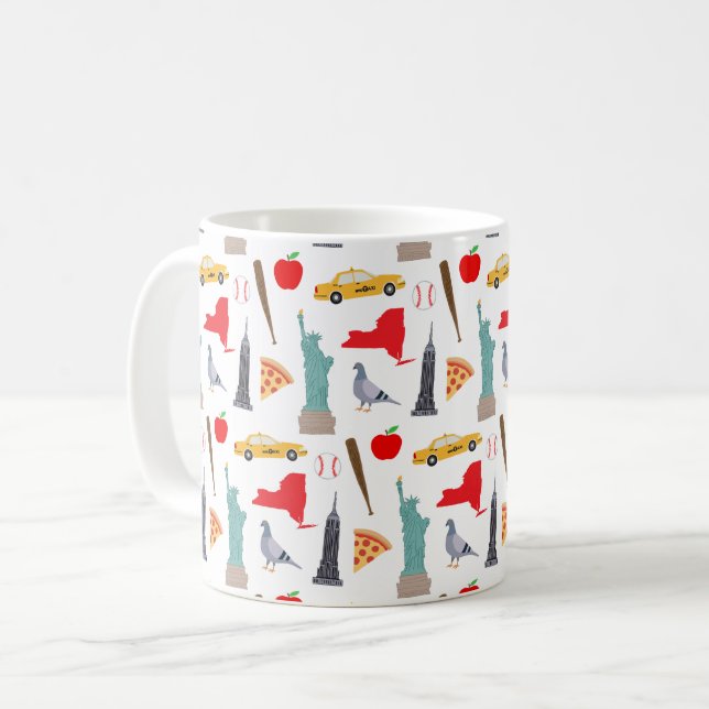 Mug Icônes de New York (Devant gauche)