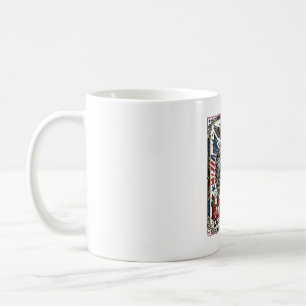 Mug Icônes et symboles de liberté du bouclier de liber