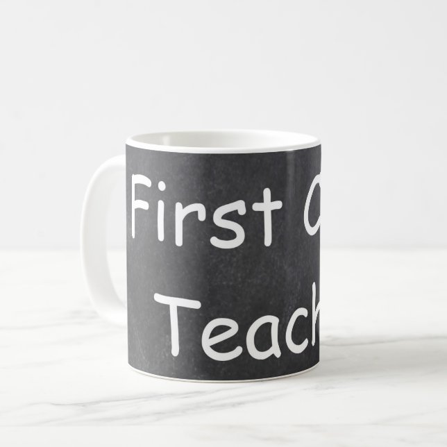 Mug Idée cadeau Chalkboard Design pour enseignant de p (Devant gauche)