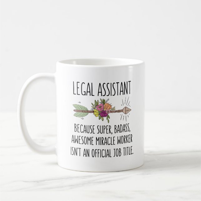 Mug Idée cadeau de l'assistant juridique (Gauche)