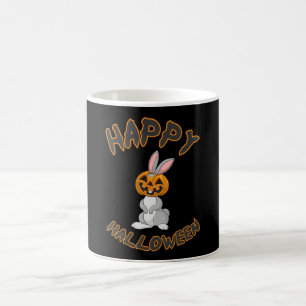 Mug Idée cadeau d'horreur Citrouille lapin Halloween