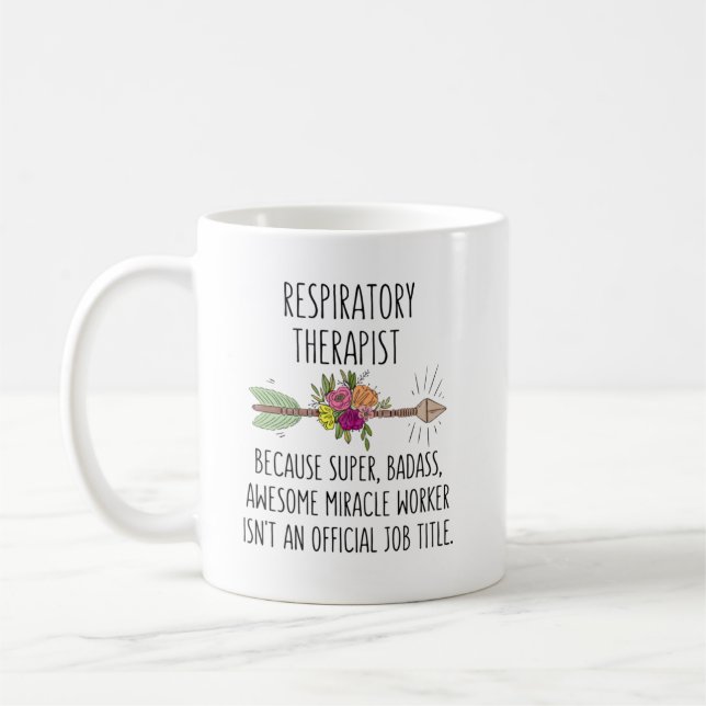 Mug Idée-cadeau d'un thérapeute respiratoire (Gauche)